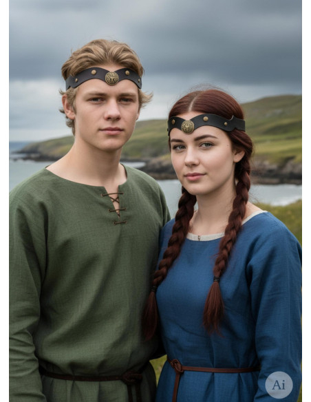 Diadème Viking Yggdrasil en noir