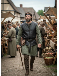 Diadème médiéval Florian noir 2