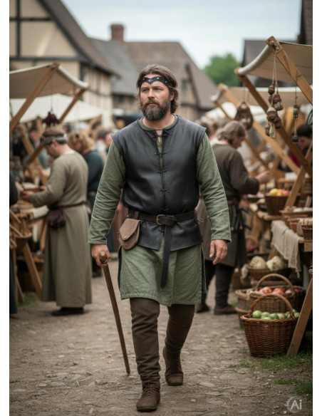 Diadème médiéval Florian noir