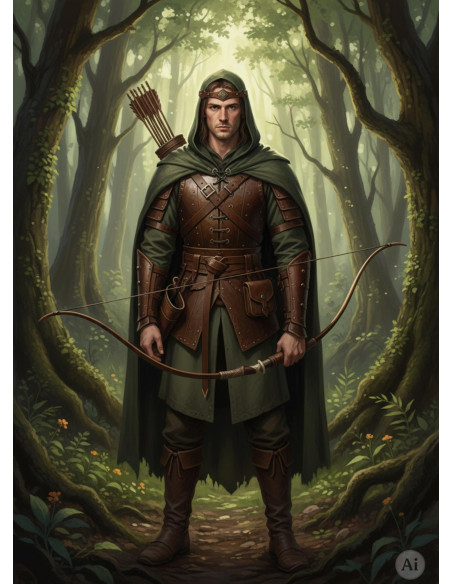 Diadème médiéval Florian de la forêt...