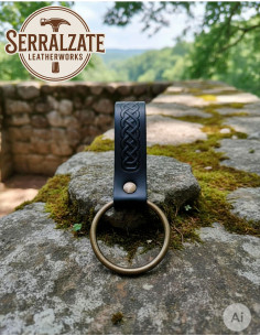 Tahalí nœuds Celtes pour suspendre une hache, noir