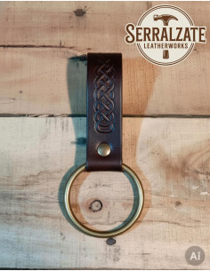 Tahalí nœuds celtiques pour suspendre une hache, marron 2