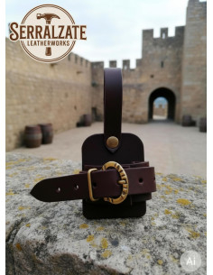 Harnais de ceinture pour dagues et couteaux, marron