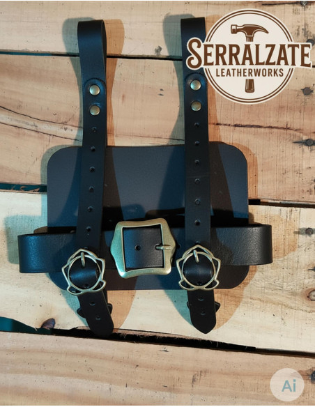 Tahalí médiéval Porte-livres en cuir...