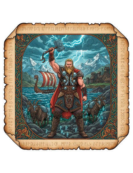 T-shirt rouge pour homme avec Thor,...