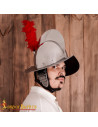 Morrión espagnol avec plume de plumes du XVIe-XVIIe siècle