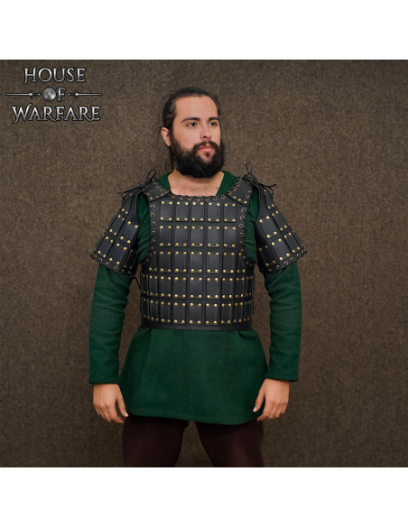 Brigantine médiévale en cuir modèle...