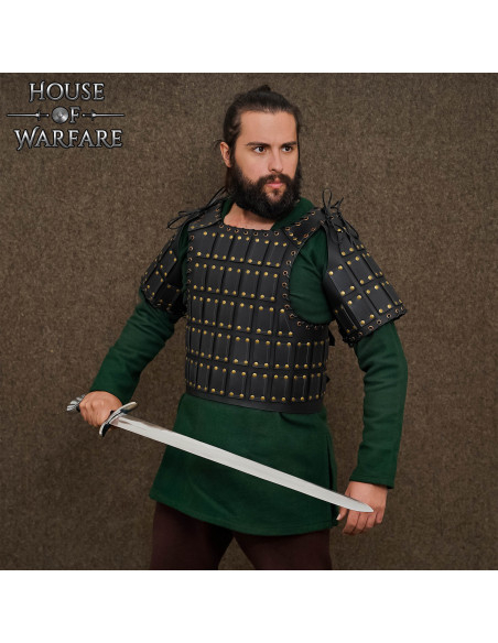 Brigantine médiévale en cuir modèle...