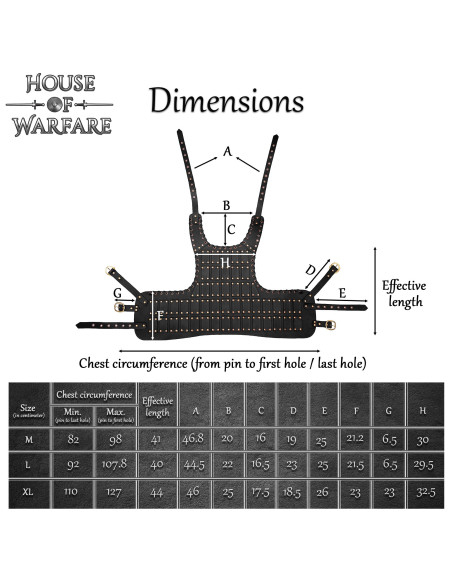 Brigantine médiévale en cuir modèle...