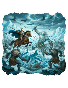 T-shirt noire pour homme Odin vs. Jotnar 2