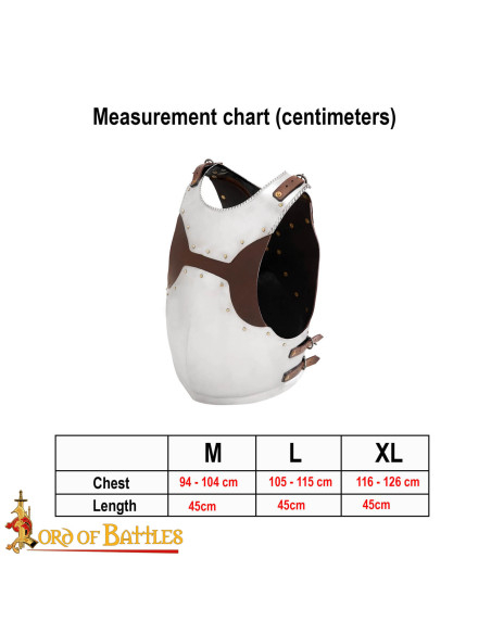 Cuirasse de chevalier médiéval en...