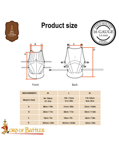 Corps de armure gothique médiévale...