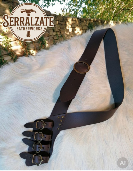 Tahalí de type bandoulière...