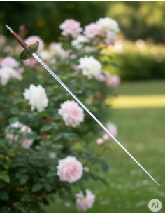 Florete français décoratif, nickelé