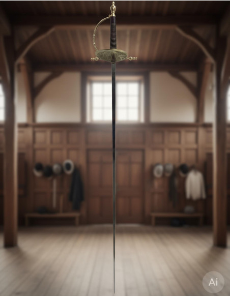 Florete en coquille décorative, doré