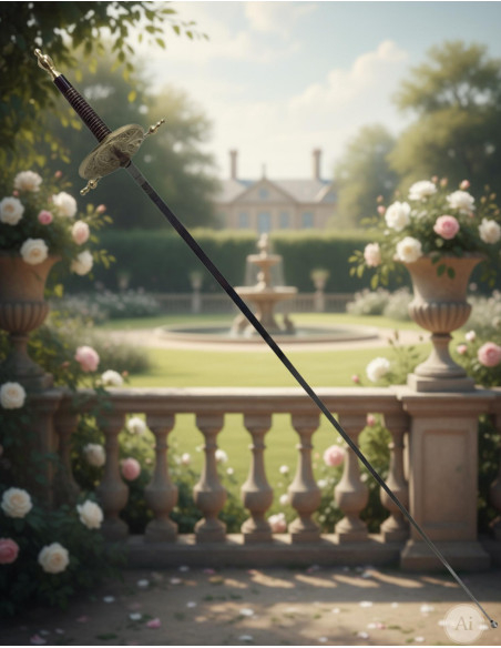 Florete en coquille décorative, doré