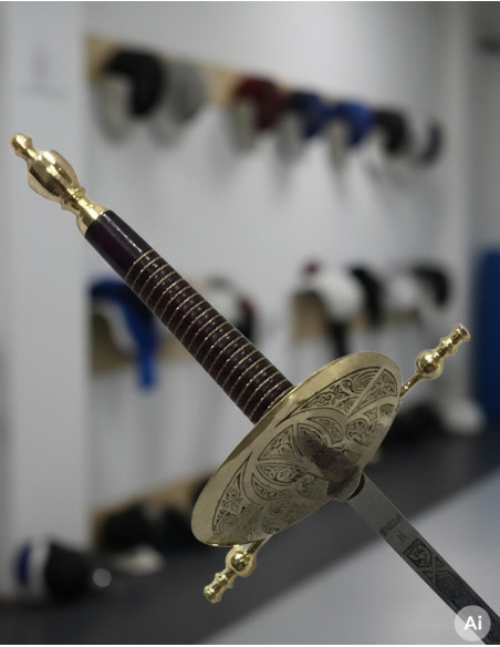 Florete en coquille décorative, doré