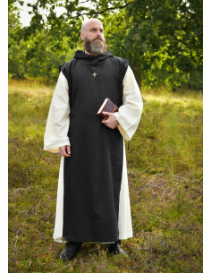 Costume de moine Anselmo de couleur noir-naturel 2