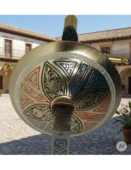 Floret espagnol décoratif, doré