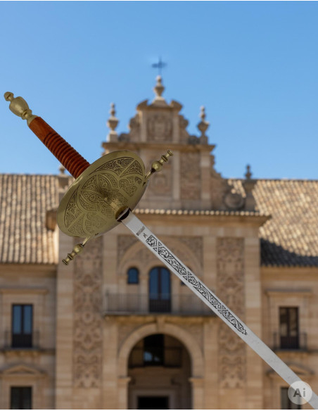 Feuille de coquille en laiton antique