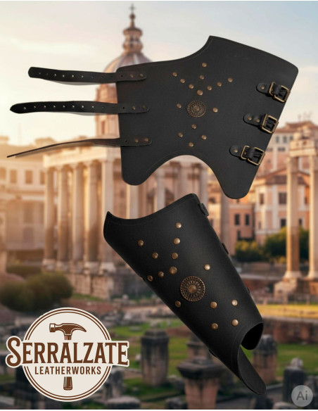 Jambières de légionnaire romain, noires