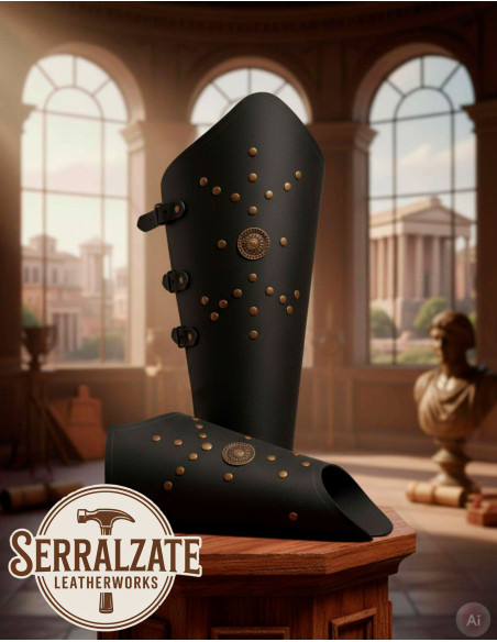 Jambières de légionnaire romain, noires