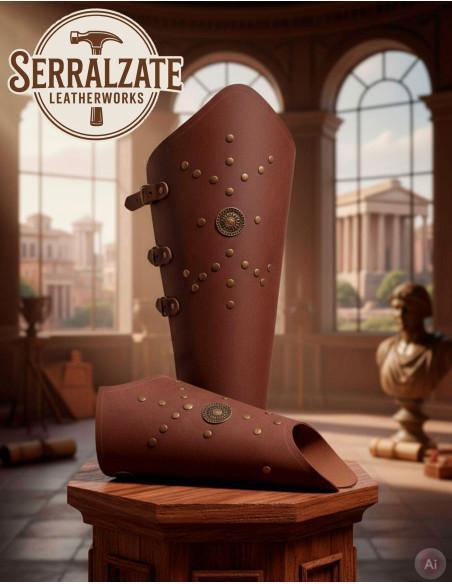 Jambières de légionnaire romain, marron