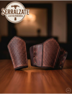 Bracelet Viking Roi Haakon en marron 2