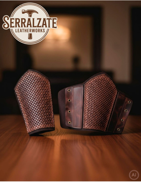 Bracelet Viking Roi Haakon en marron