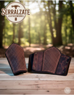 Bracelet Viking Roi Haakon en marron