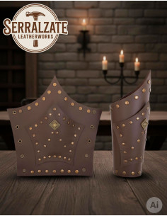 Bracelets soldat Hernán en cuir marron