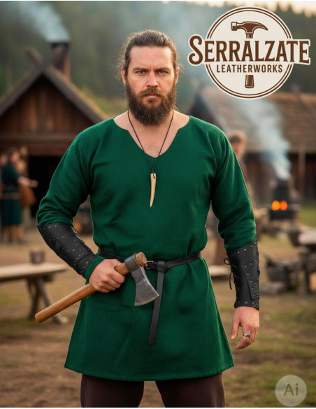 Bracelets soldat Hernán en cuir noir