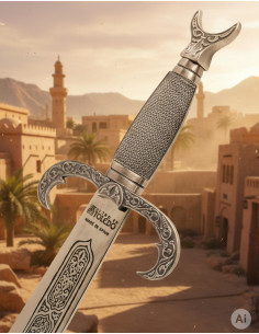 cimeterre arabe en argent 2
