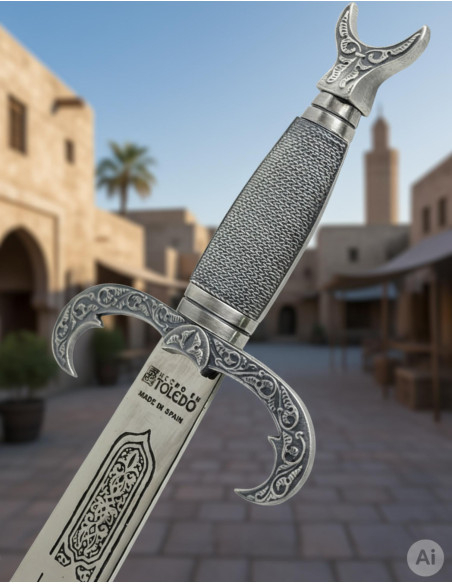 cimeterre arabe en argent