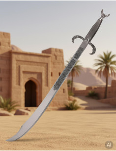 cimeterre arabe en argent