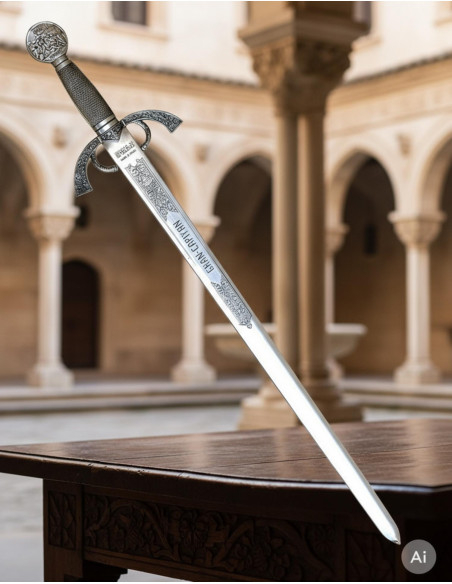 Grande épée de capitaine, argent