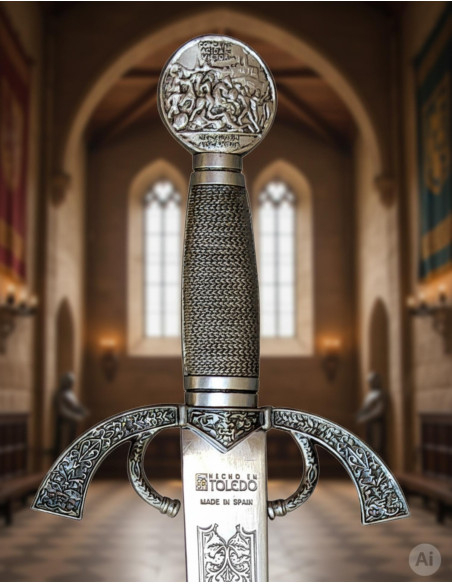 Grande épée de capitaine, argent