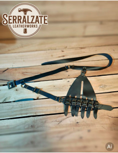 Tahalí Renaissance à 6 boucles ajustables, noir