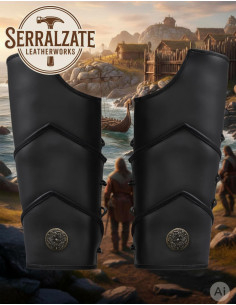 Garde-chaussures légionnaire romain en cuir noir 2