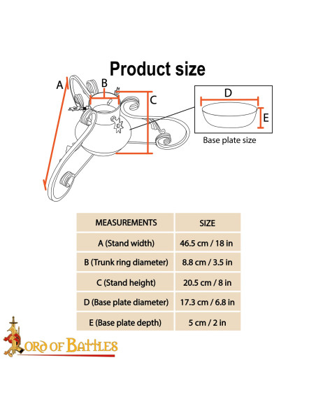 Support forgé pour arbre de Noël...