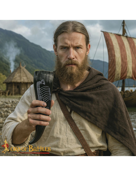 Corne de bateau Viking pour boire...