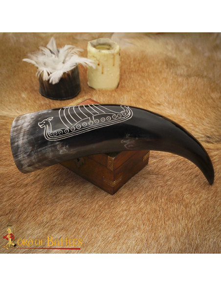 Corne de bateau Viking pour boire...