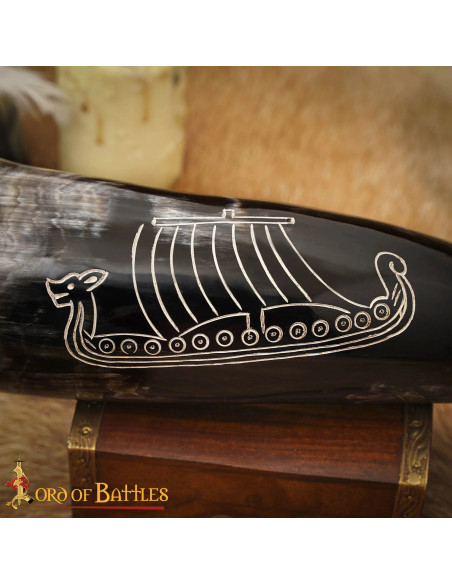 Corne de bateau Viking pour boire...