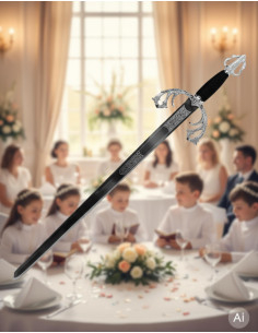 Épée nickelée Tizona pour communions (sans texte...