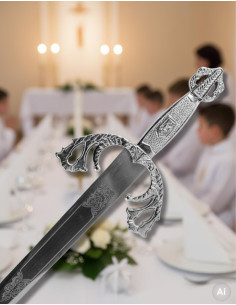 Épée niquelée Tizona pour communions (avec texte... 2