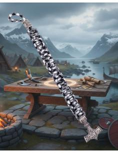 Bracelet en paracord avec marte de Thor