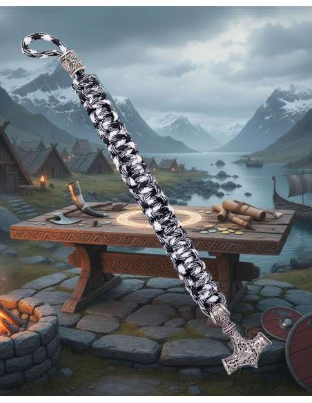 Bracelet en paracord avec marte de Thor Bracelet en paracord avec marte de Thor