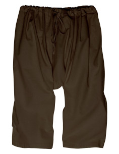 Pantalons médiévaux en coton modèle Johann, couleur marron