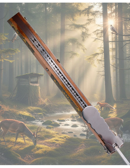 Couteau à cran d'arrêt décoré Third...