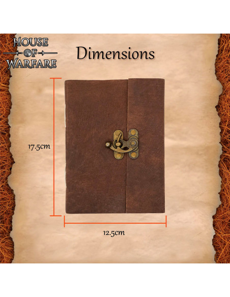 Journal médiéval avec une couverture...